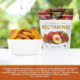 Traina nectarines dessert topping for a quick, vibrant finish.