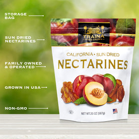 Traina sun-dried nectarines on a charcuterie board adding natural sweetness.