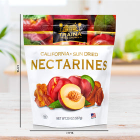 Traina Home Grown nectarines as a healthy on-the-go snack.
