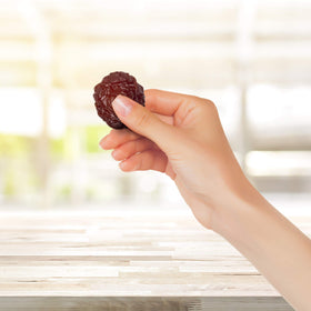 Plums with yogurt and oats deliver a chewy, flavorful boost
