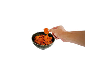 TRANADACO Ridged chips with smoky BBQ flavor and heat.