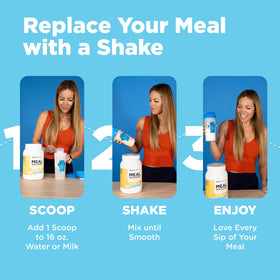 TransformHQ product on kitchen counter demonstrates everyday meal replacement option.