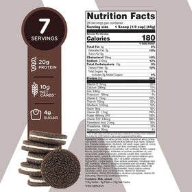 TransformHQ scoop inside bottle—precise 40.4g serving for easy prep