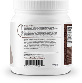 TransformHQ shake ready to serve in a glass for on-the-go nutrition