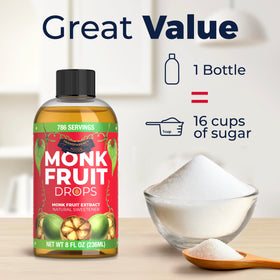 Transparency Foods coffee cup with monk fruit sweetener stir-in