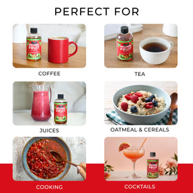 Transparency Foods monk fruit drops dispensing six drops equal to teaspoon sweetness