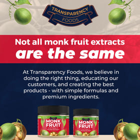 Cocktail using Transparency Foods monk fruit extract for light sweetness without calories.