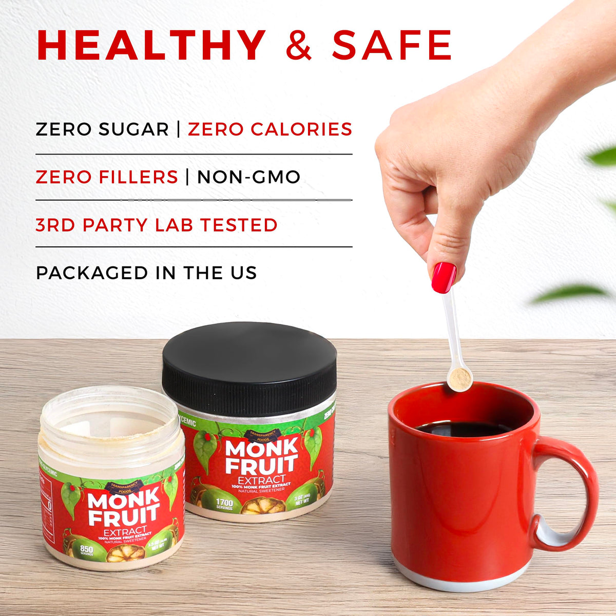 Monk fruit extract added to dressings and sauces for subtle sweetness.