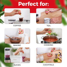 Travel-friendly 1.7oz bottle preserves freshness with no refrigeration.