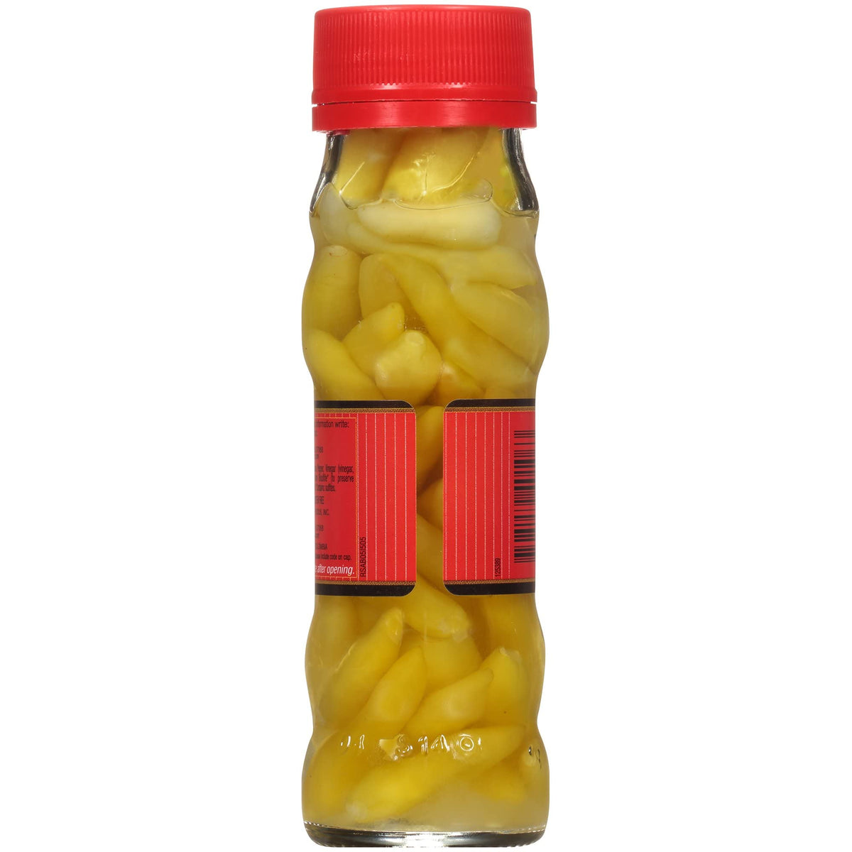 Trappey's Hot Tabasco Peppers jar in vinegar ready for a quick flavor boost.
