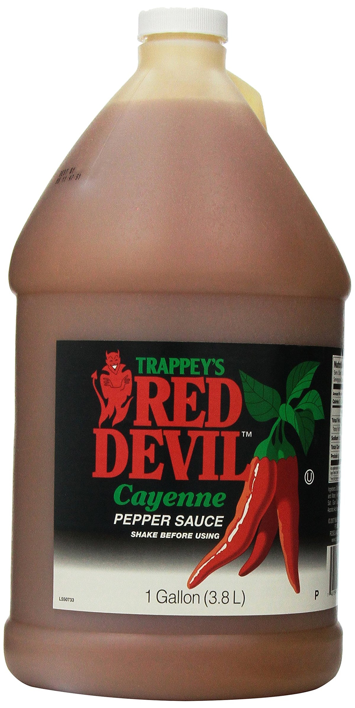 Trappey's Red Devil Cayenne Sauce bottle ideal for wings and marinades, adding bold flavor.