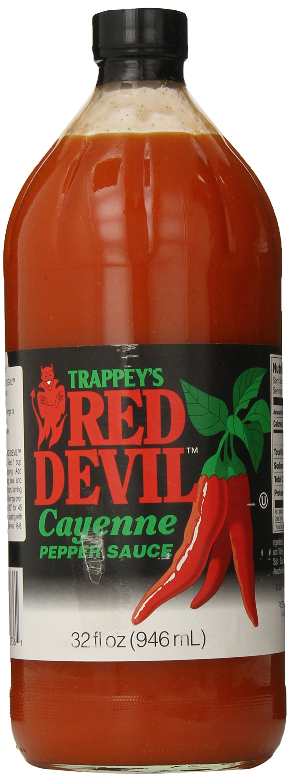 Trappey's Red Devil hot sauce 32oz bottle for bold meals.
