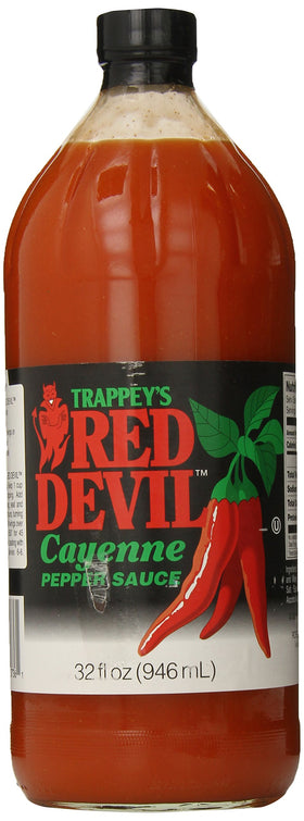Trappey's Red Devil hot sauce 32oz bottle for bold meals.