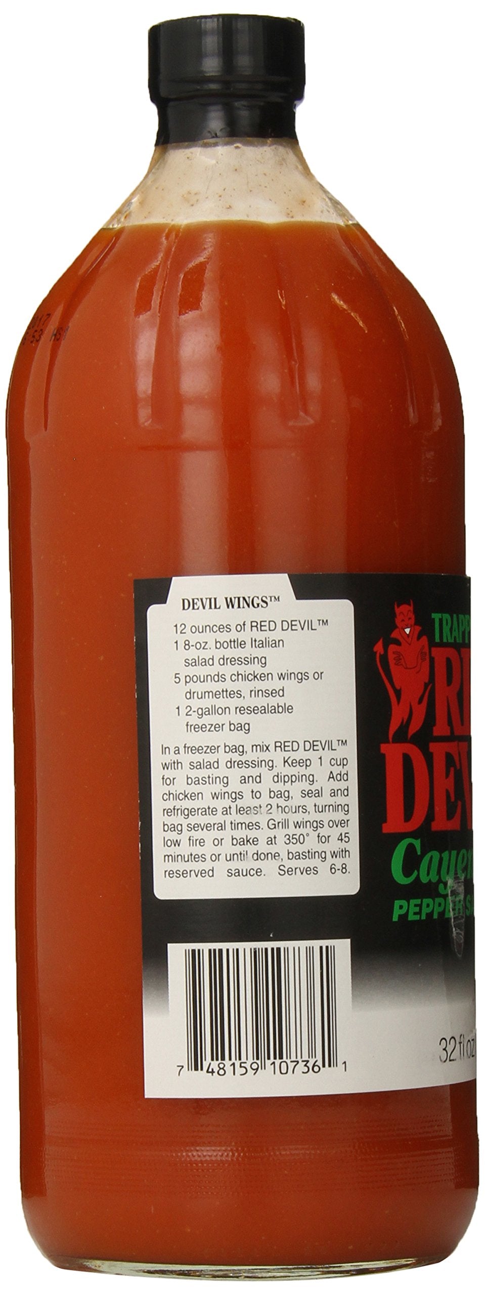 Trappey's Red Devil hot sauce pour captures versatile heat for recipes.