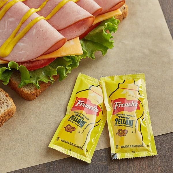 Portable condiments for travel, picnics, and lunchboxes.