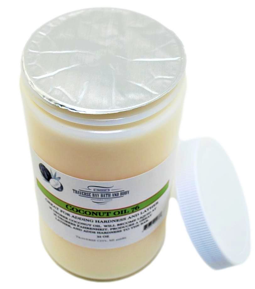 Traverse Bay Coconut Oil 76 lather-boost for richer bubbles and gentle cleansing.