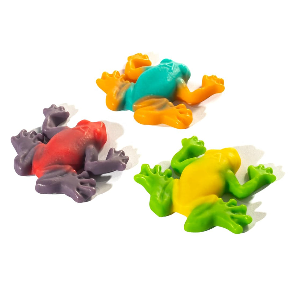 TREAT JUNGLE Rainforest Frogs gummies in a bag, ideal party favors.