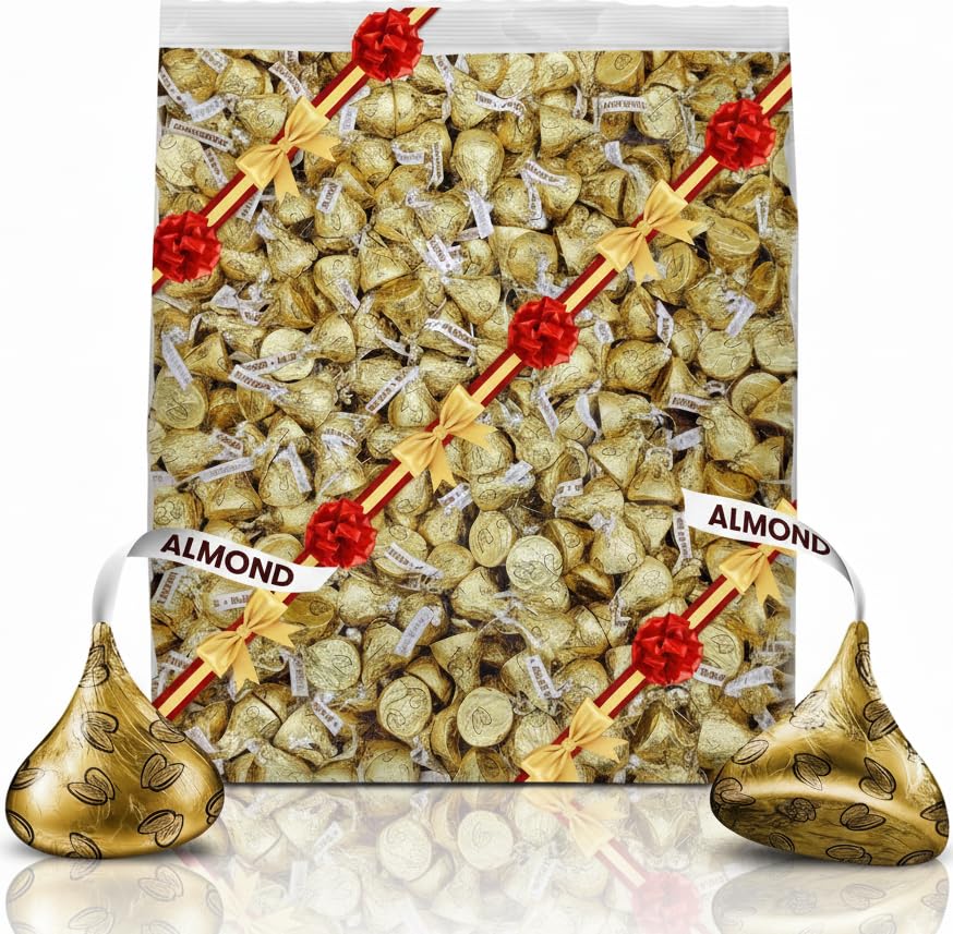 TREATBASKET almond kisess milk chocolate bites bulk 2lb pack ready for sharing