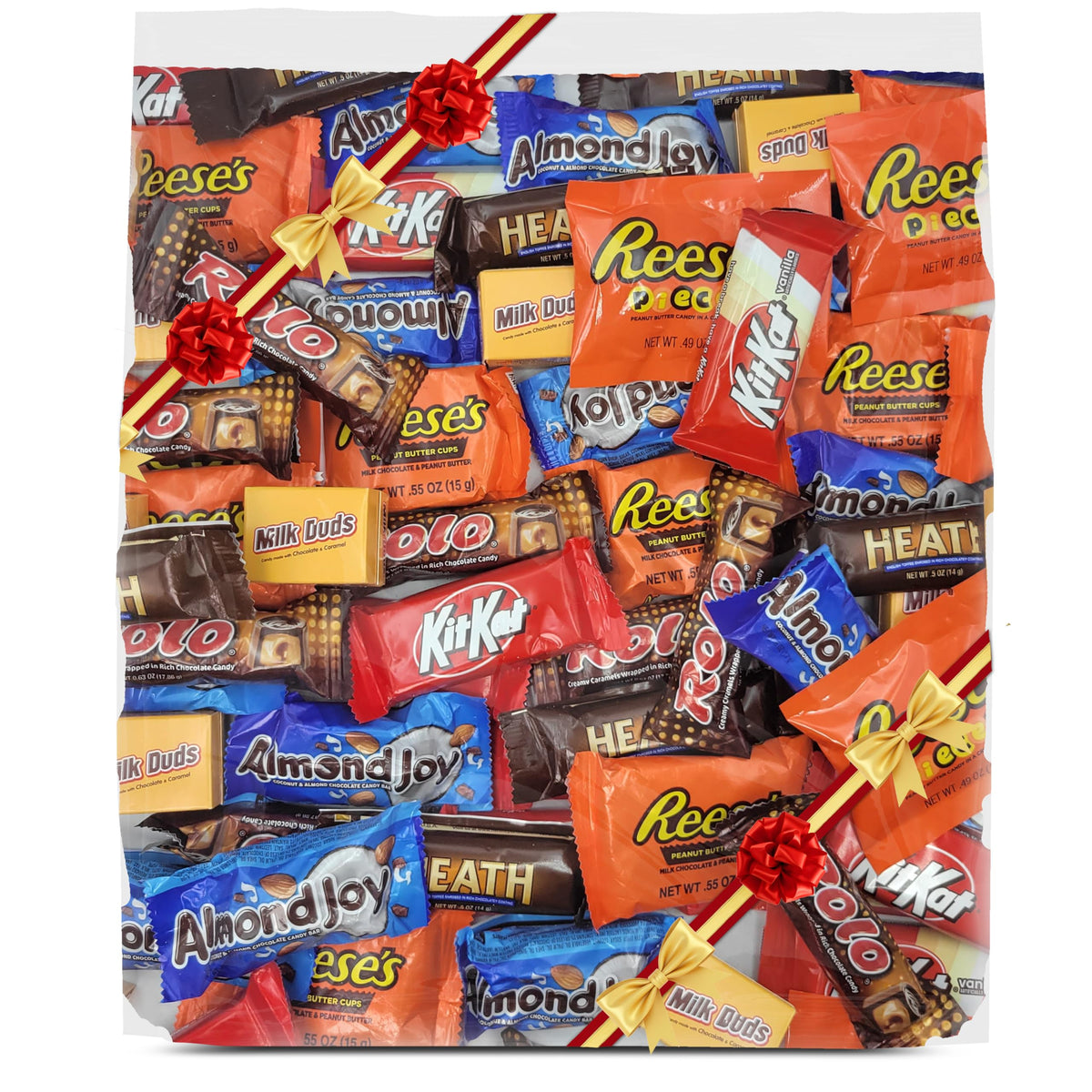 TreatBasket assorted chocolate candy bulk 2lb bag showing variety for parties and sharing
