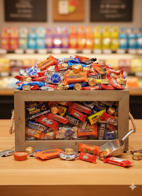 TreatBasket holiday office snacks display for gifting and sharing at work