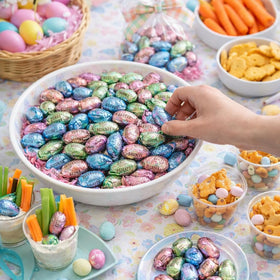 TREATBASKET close-up of eggs reveals texture and color details for premium presentation