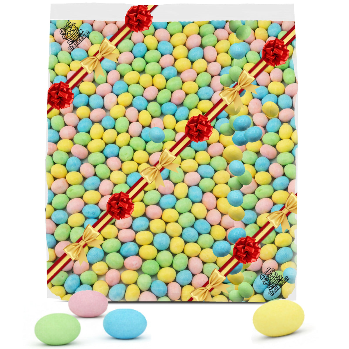 TREATBASKET milk chocolate eggs with pastel shells for a playful Easter display