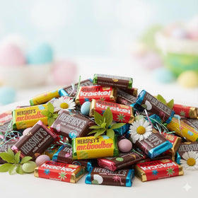 TreatBasket dark chocolate and krackle mini bars offer textural contrast for dessert tables.