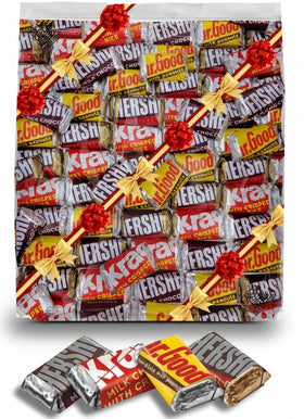TreatBasket miniatures milk chocolate on a plate, smooth melt and approachable snack.