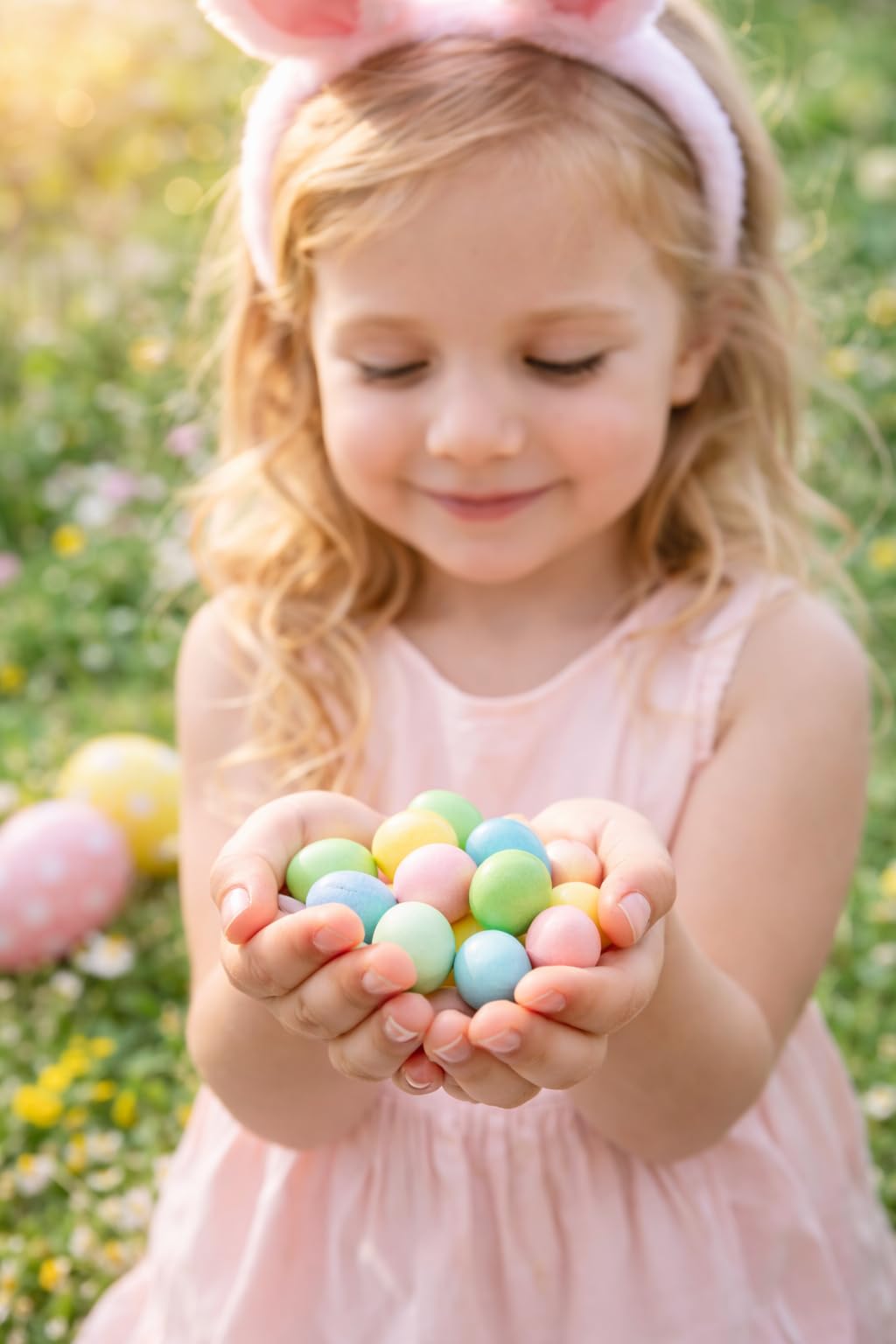 TREATBASKET pastel-colored eggs brighten any candy bowl or dessert table