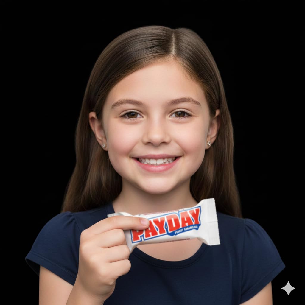 TreatBasket PaydayPeanut bar ingredients showcase roasted peanuts and caramel for rich flavor.
