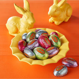 TreatBasket Resse's festive foils in bright colors, elevating seasonal displays and treat tables.