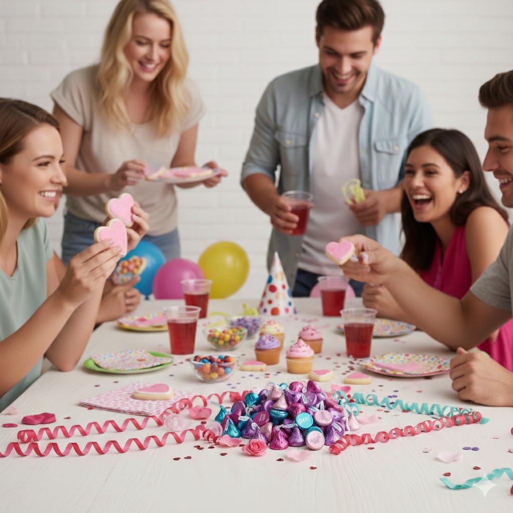 Perfect for wedding candy buffets with cheerful notes.
