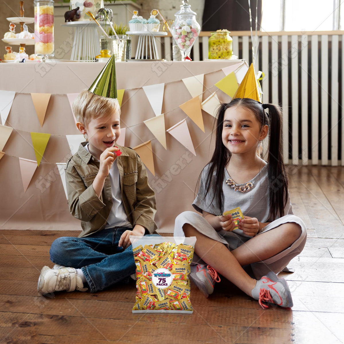 Treatizo Goldbears 75-count packaging image, great for parties and shareable treats.