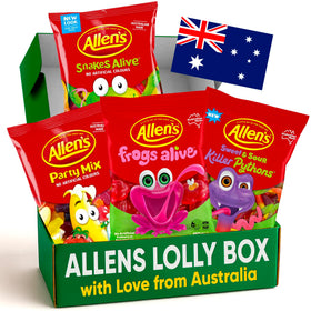 Treats from Home Allens Australian candy variety box front view for gifting