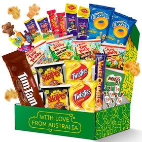 Treats from Home Aussie candy selection highlighting iconic favourites for gifting