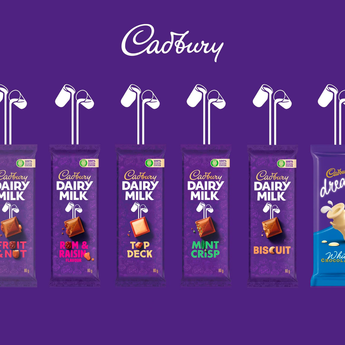 Cadbury Top Deck slab from Treats from Home, chocolate with crisp biscuit texture.