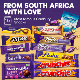 Crunchies chocolate bar from Treats from Home, crackly texture