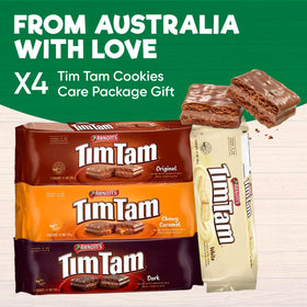 Treats from Home Tim Tam double chocolate cookie break reveals rich, fudgy interior.