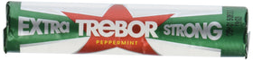Trebor Extra Strong Mints pack 12 rolls front view offers long-lasting freshness