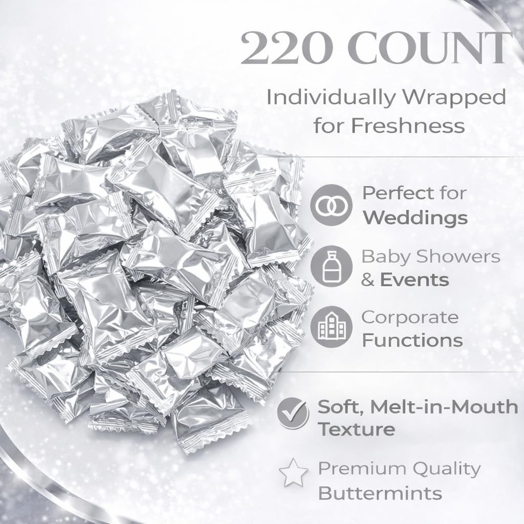 Tree Treasures individually wrapped mints ensuring hygiene and tidy display