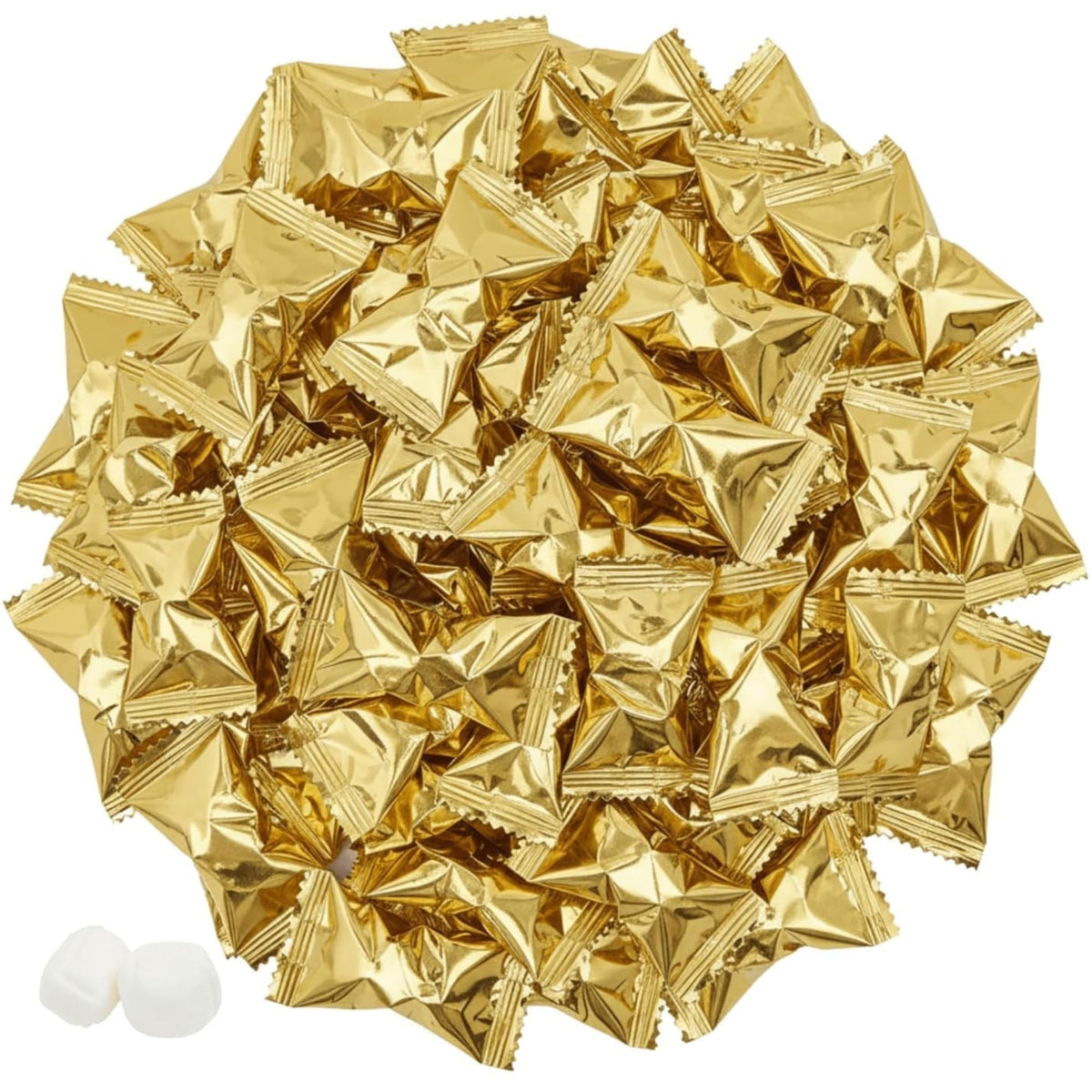 Tree Treasures gold-wrapped buttermints bulk package ideal for elegant events.