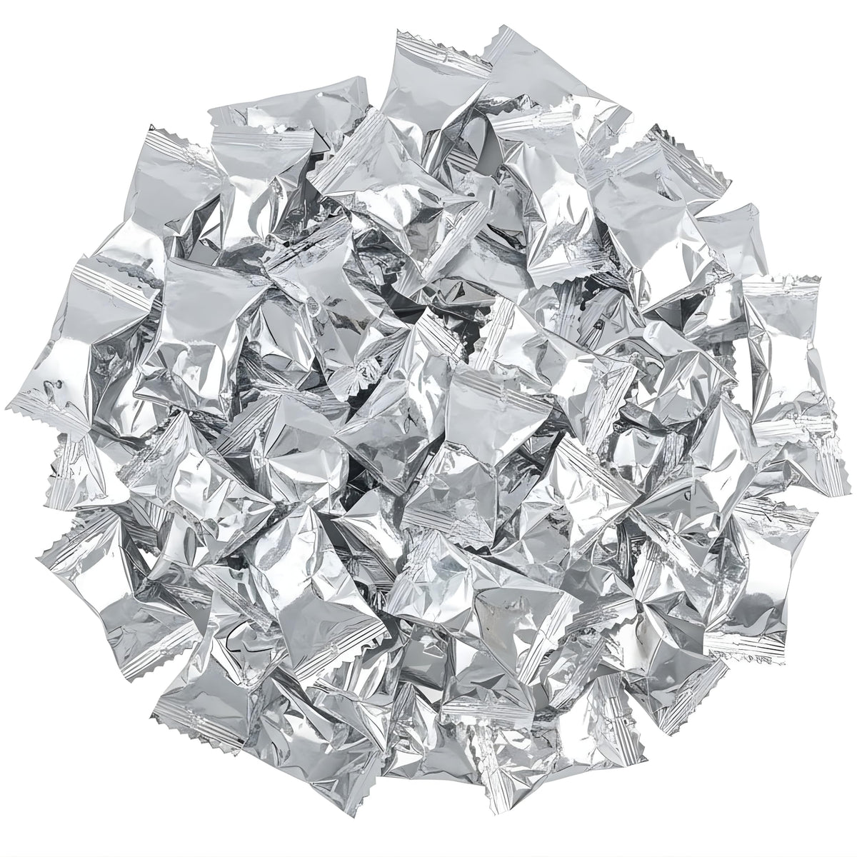 Tree Treasures silver wrapped butter mints bulk for elegant wedding favors