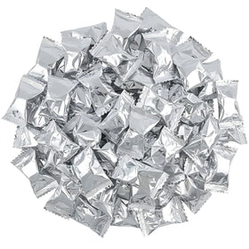 Tree Treasures silver wrapped butter mints bulk for elegant wedding favors