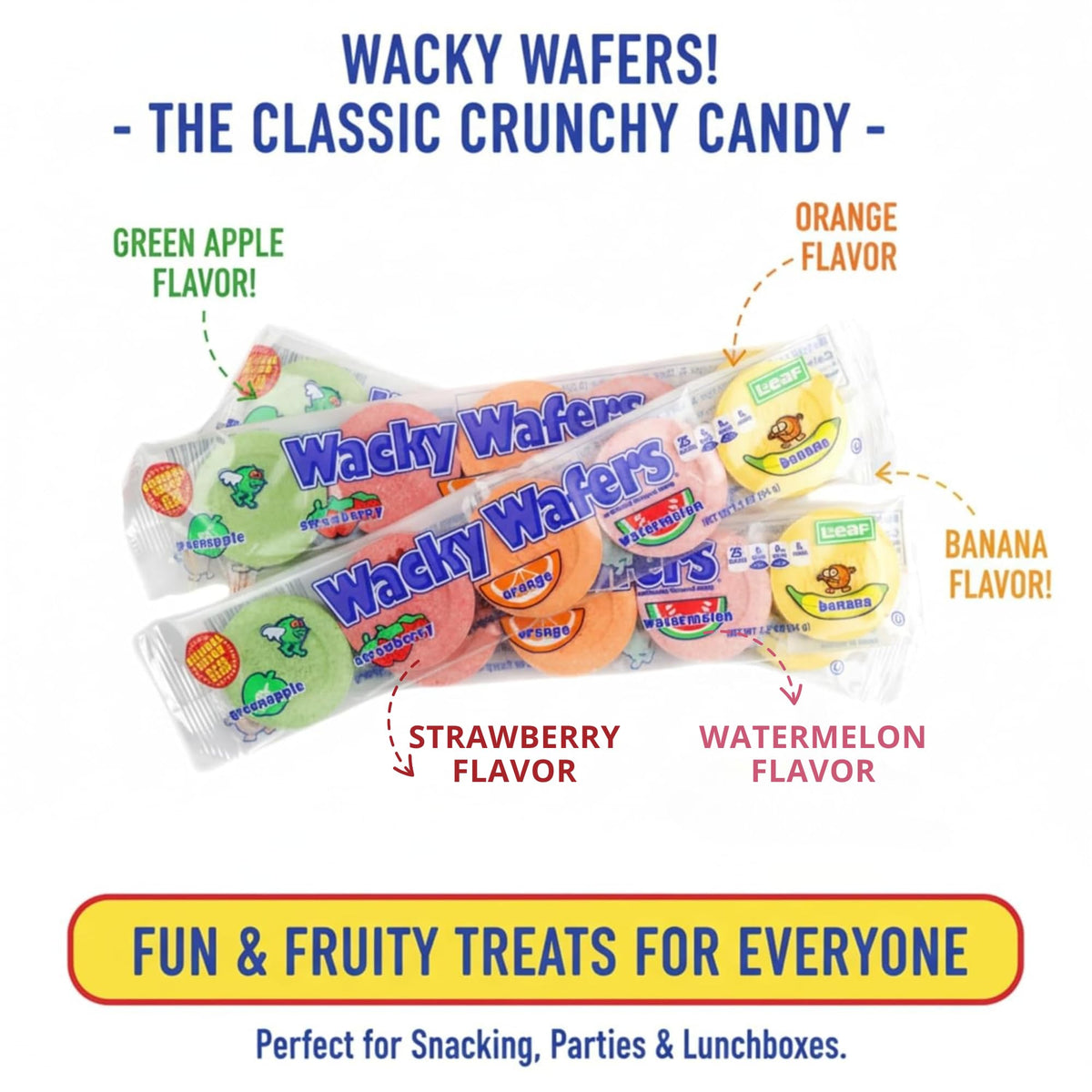 Green apple flavor offers crisp sweetness for candy buffets.