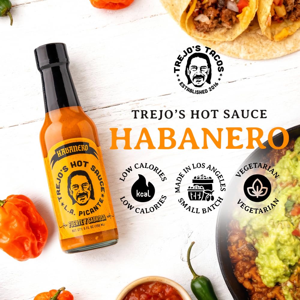 Trejo's Habanero Hot Sauce gift set display for spice lovers