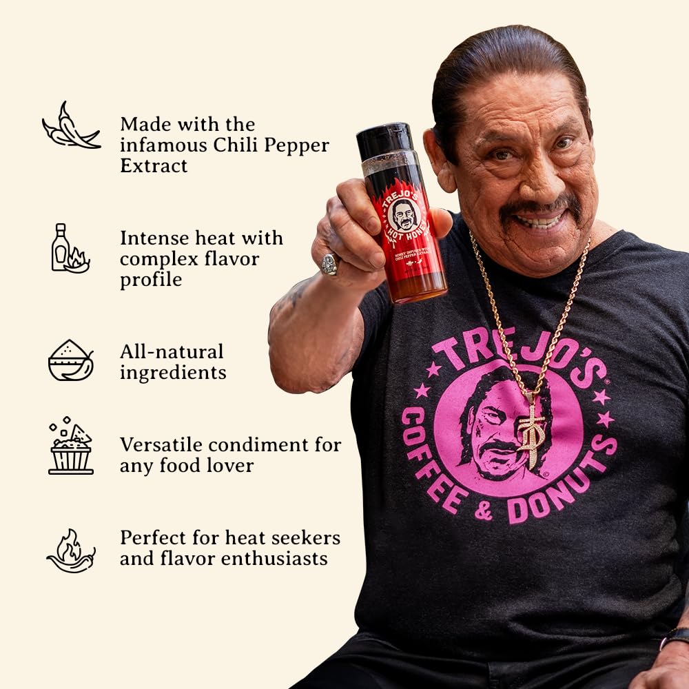 Trejo's Tacos Hot Honey glaze on fried chicken with glossy finish