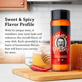 Trejo's Tacos Hot Honey oatmeal drizzle adds warmth