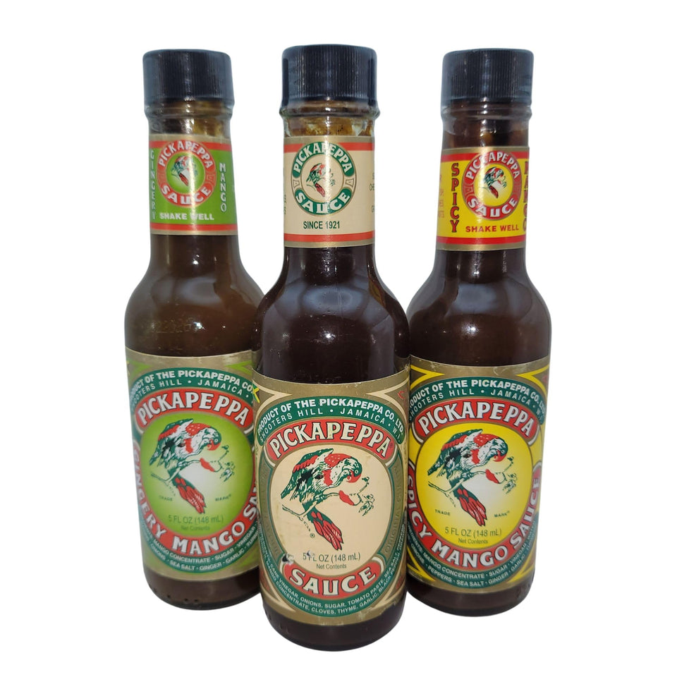 Trelawny Inspirations Pickapeppa Original bottle ready for grilling.