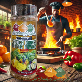 Trelawny Inspirations powder pour close-up ready to season grills with island heat