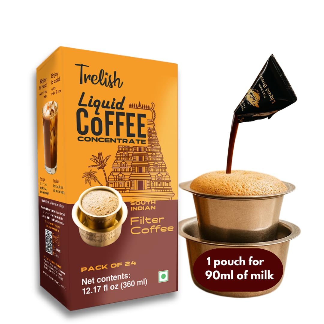 Trelish Coffee Concentrate South Indian Filter pour for authentic flavor and convenience.